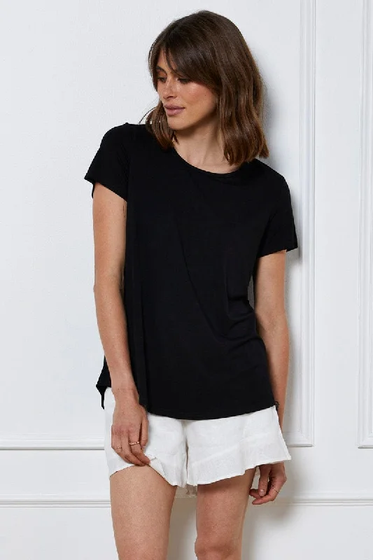 Black T Shirt Short Sleeve