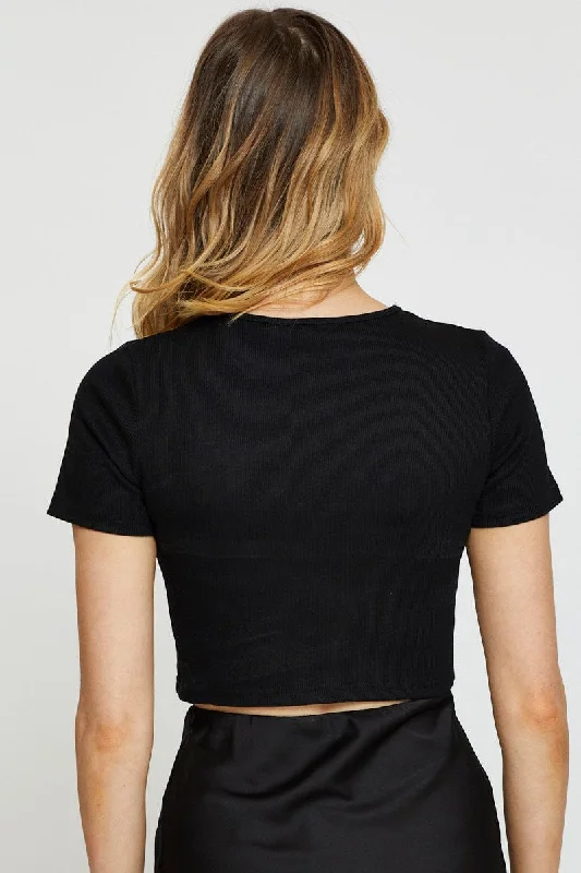 Black Crop Top