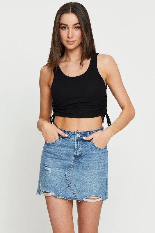 Black Crop Top