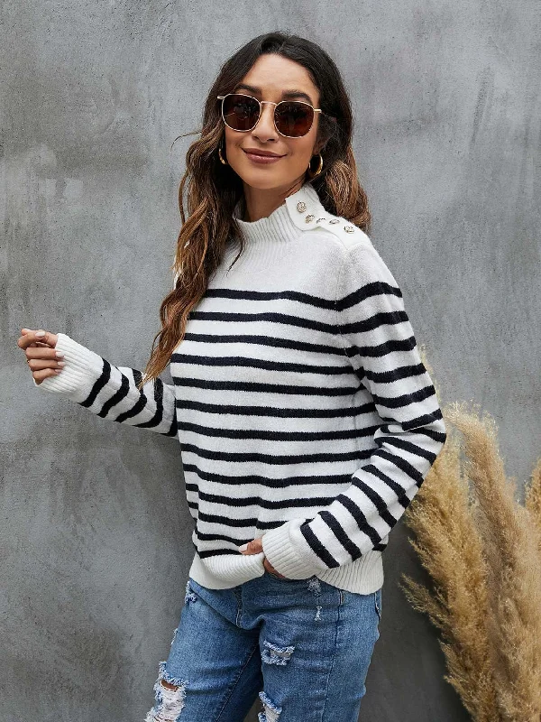 MegaBetty - Striped knitted sweater