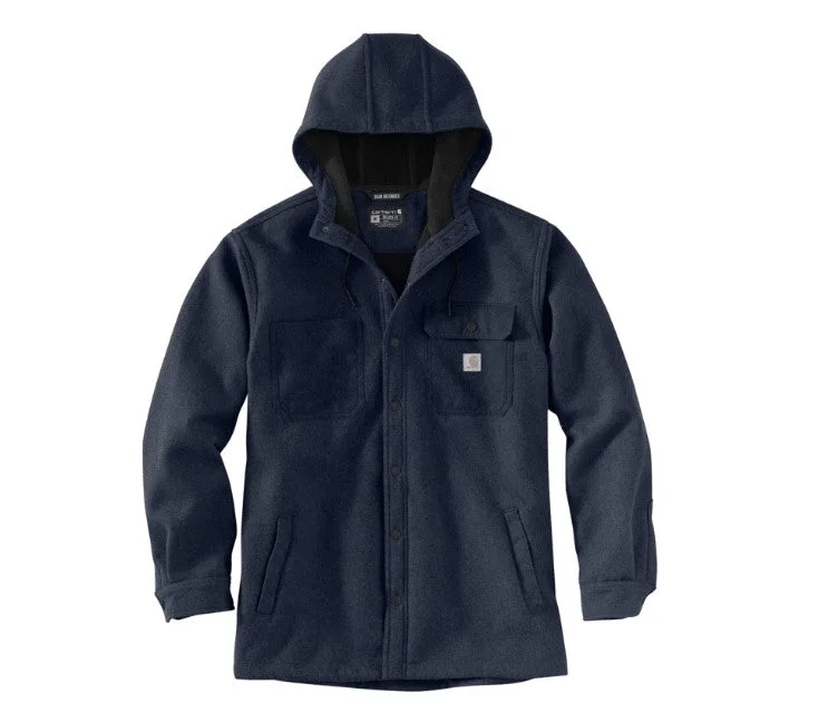 Men's Rain Defender Relaxed Fit Heavyweight Hooded Shirt Jac