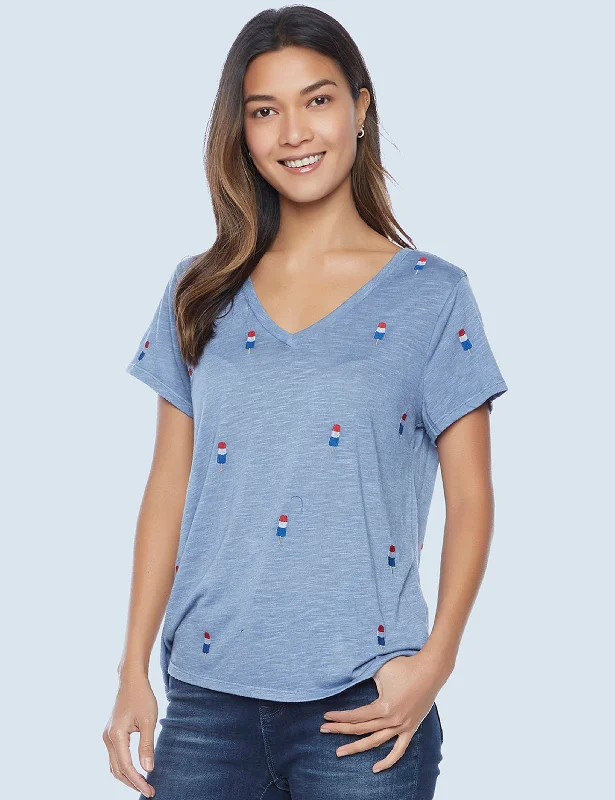 Rocket Pop Embroidered Tee