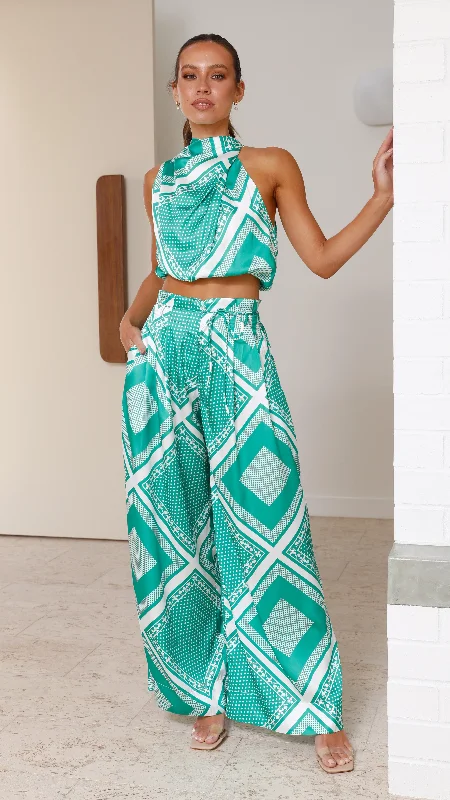 Stella Set - Green Print