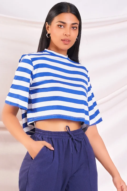 Stripe Cropped Tee