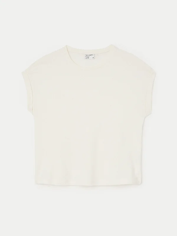 The Hemp Relaxed T-Shirt in Off White