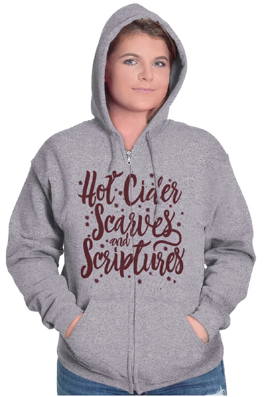 Cider Scarves Scriptures Zip Hoodie