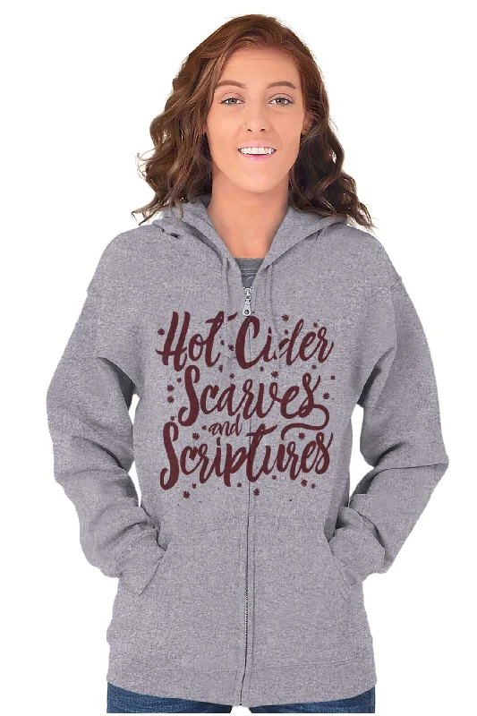 Cider Scarves Scriptures Zip Hoodie