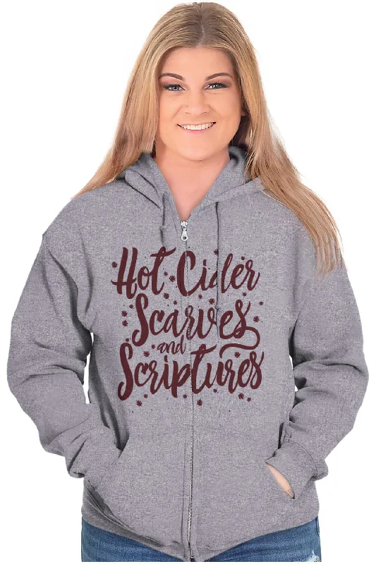 Cider Scarves Scriptures Zip Hoodie