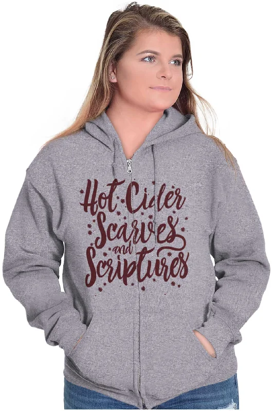 Cider Scarves Scriptures Zip Hoodie