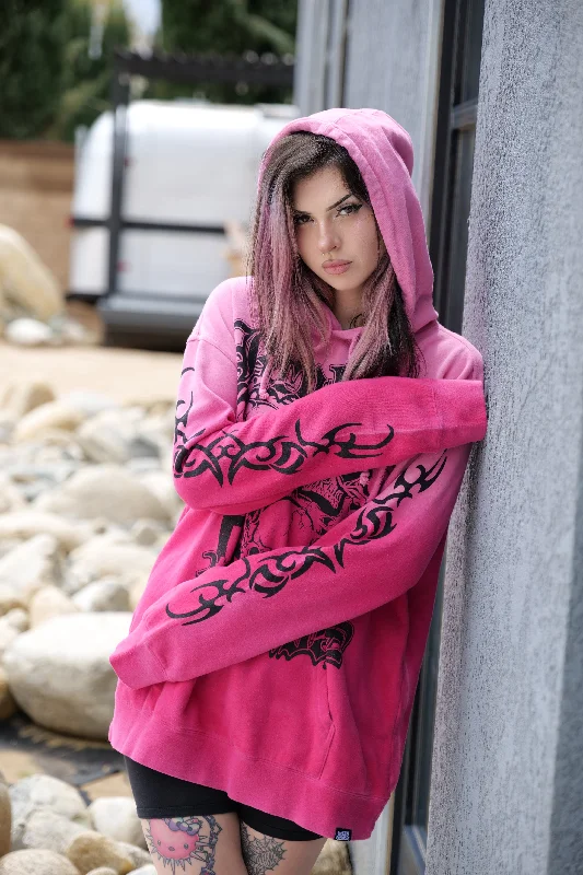 Purgatory Washed Hoodie Pink