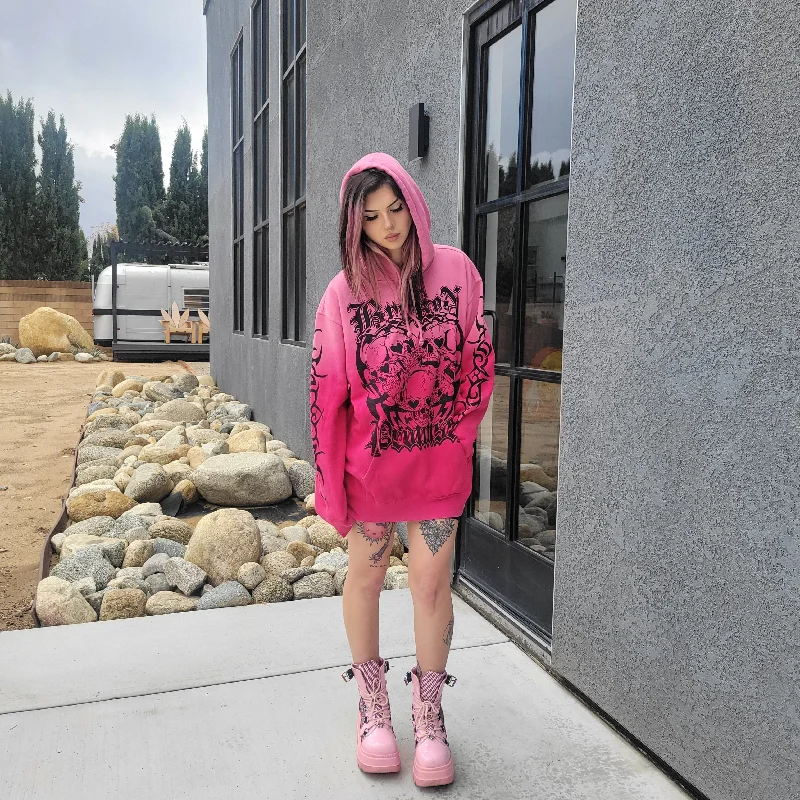 Purgatory Washed Hoodie Pink