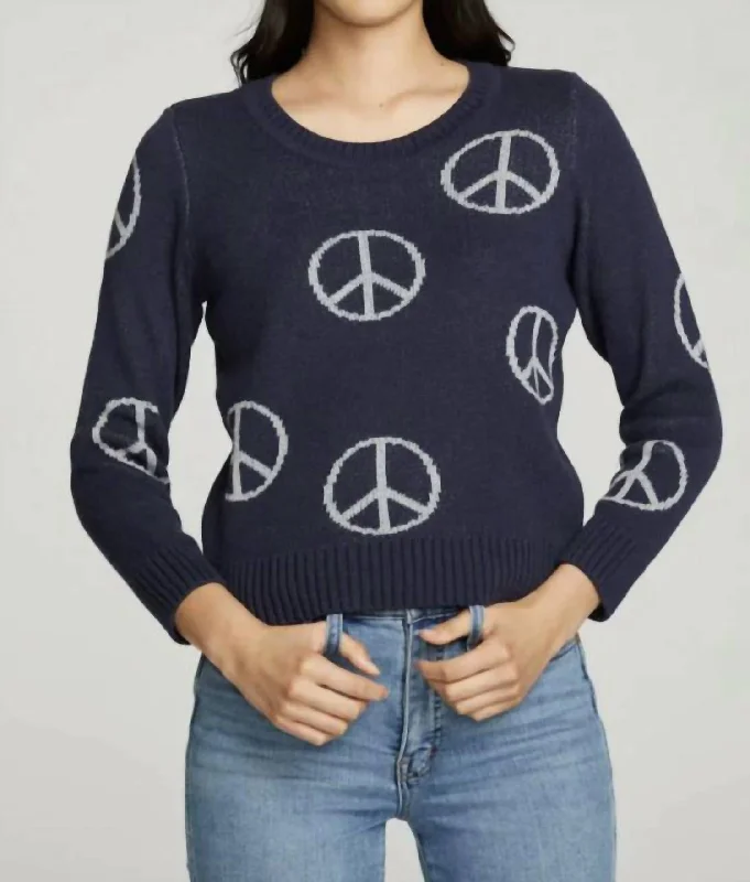 ""all Over Peace"" Instaria Sweater In Avalon