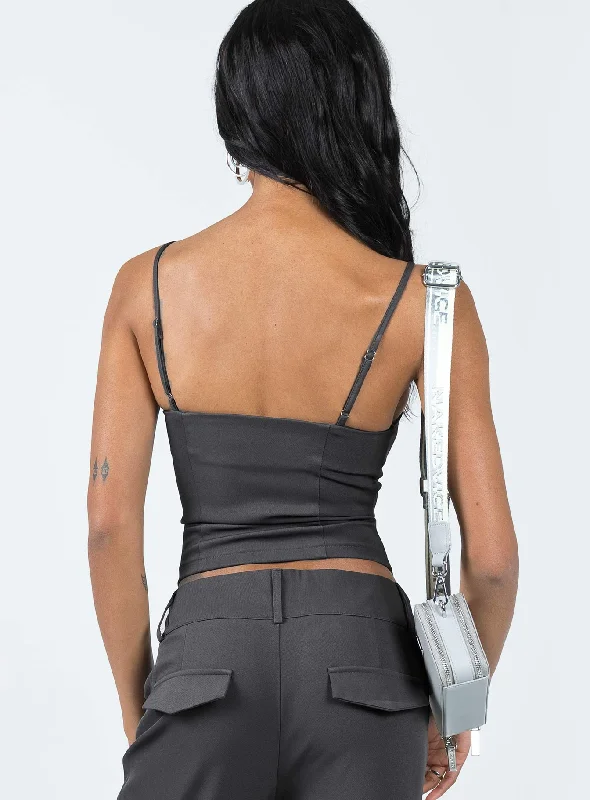 Archette Corset Vest Slate