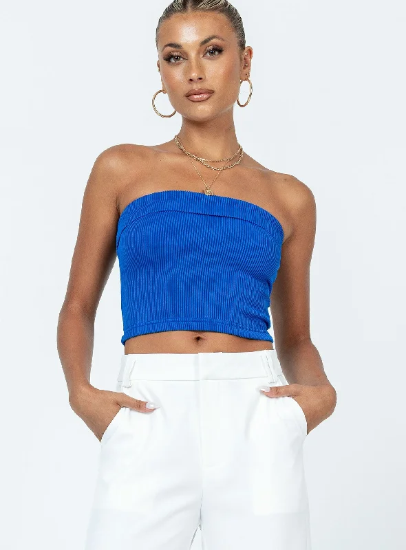 Bettany Tube Top Blue