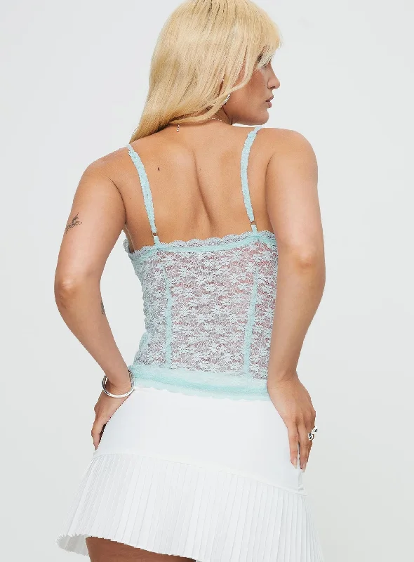 Juliana Top Blue Lace