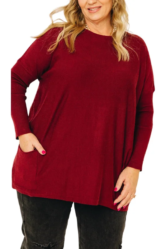 Plus Size 2X / burgundy