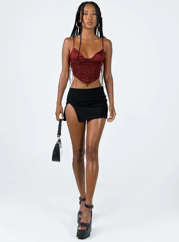 Palisade Corset Top Red