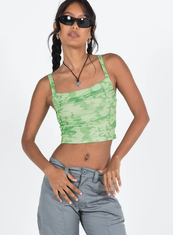 Summer Nights Top Green