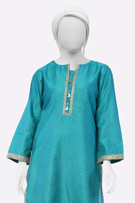 Green Embroidered Kurti