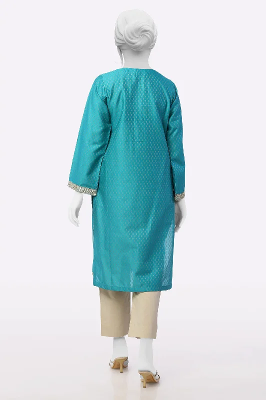 Green Embroidered Kurti