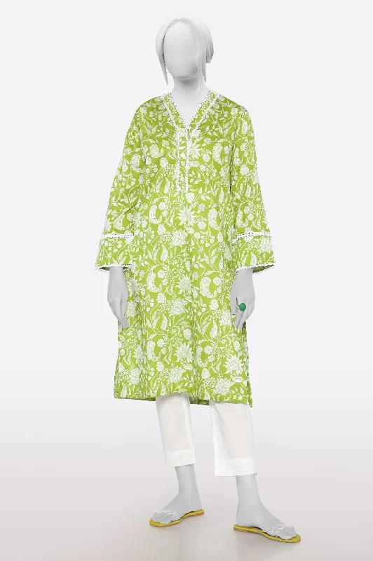 Light Green Printed Kurti