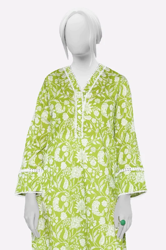 Light Green Printed Kurti