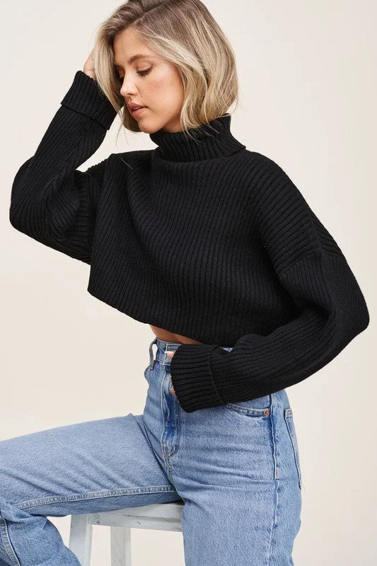 Aspen Turtleneck Sweater - Black