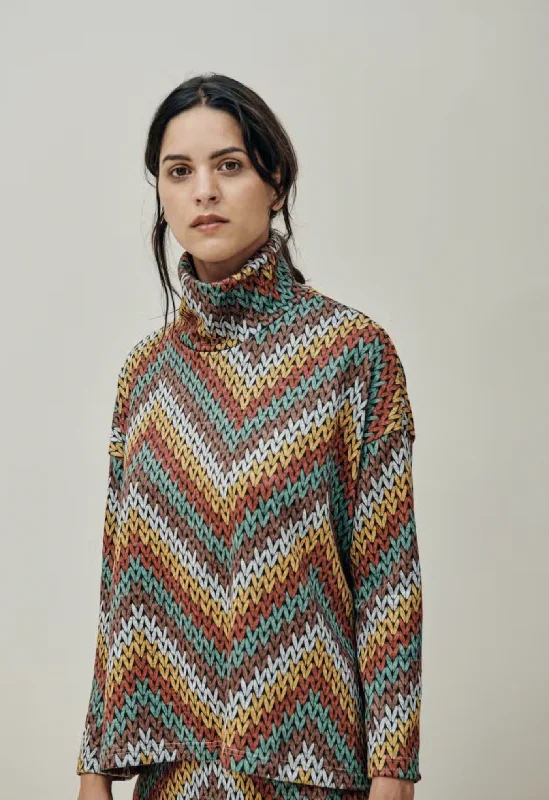 Herringbone Multicolor Sweater