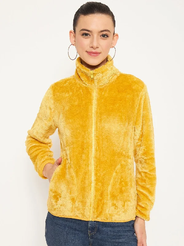 Madame Yellow High Neck Sweatshirt