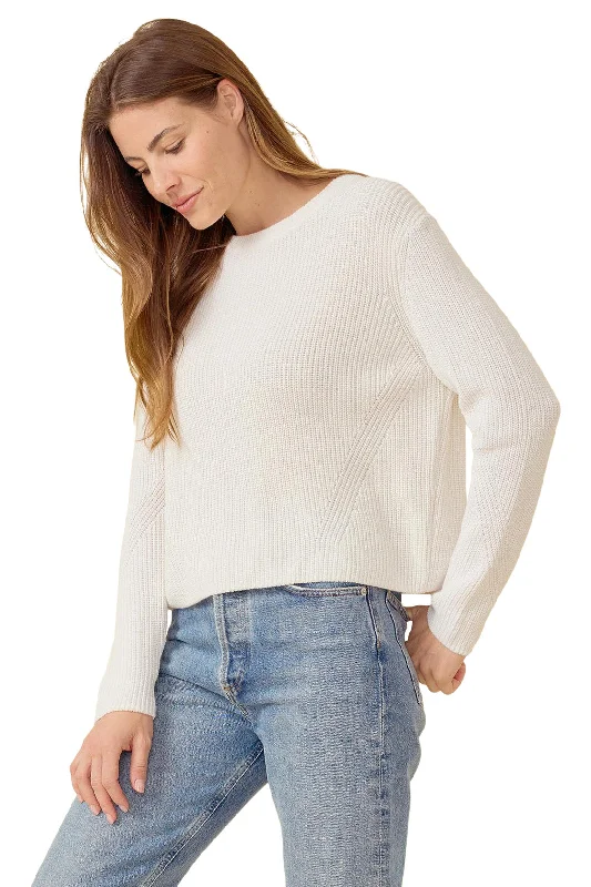 One Grey Day Orson Crewneck Pullover in Ivory