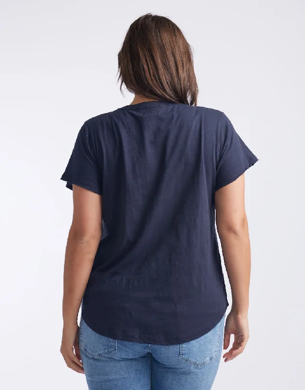 Original Round Neck T-Shirt - Navy