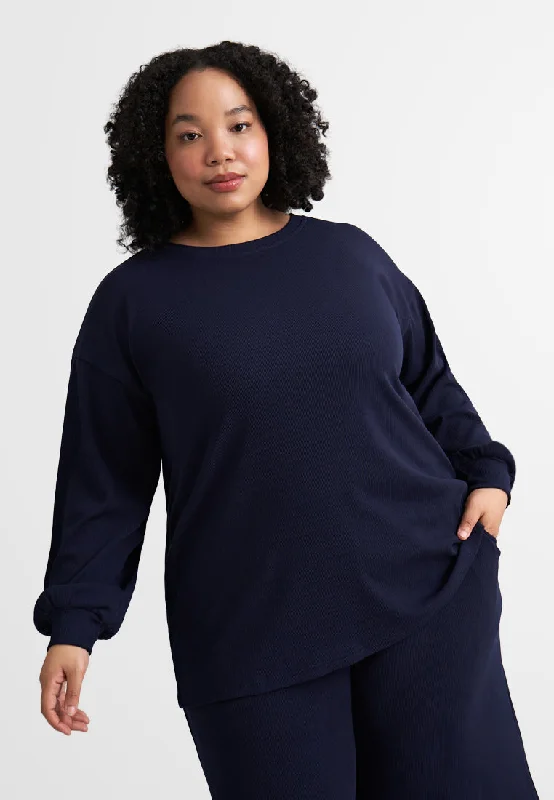 Qamar Relax Ribbed Quarantine Jumper Top