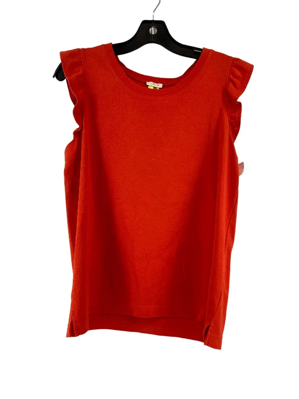 Red Top Sleeveless J. Crew, Size M