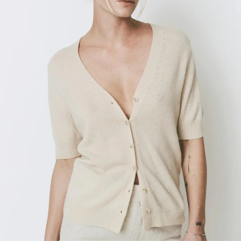 RUE SOPHIE Rhone Cardigan, Creme Perl