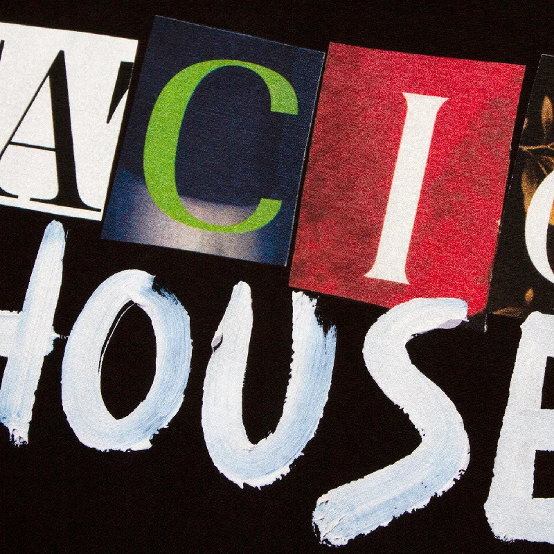 Acid House Cut Panorama Back Print - Tshirt - Black