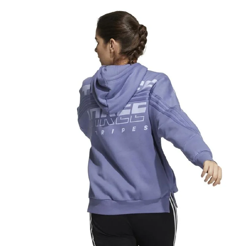 Adidas Women's Sweat Hoodie Loose Fit Full Zipper GT6362