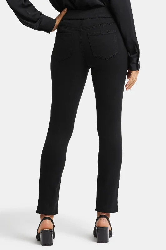 Alina Legging Pull-On Jeans - Overdye Black