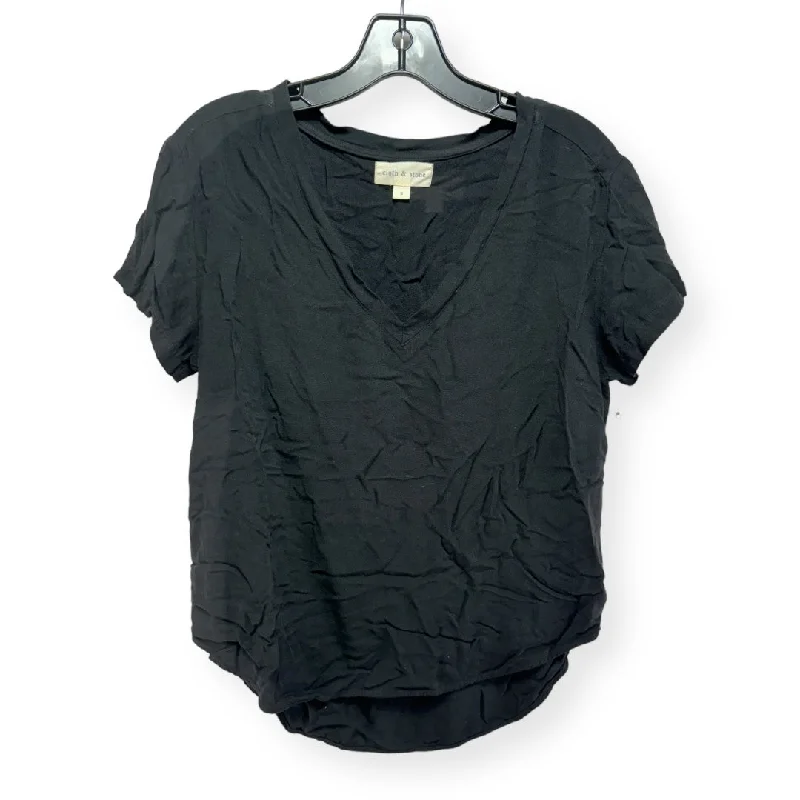 Black Top Short Sleeve Cloth & Stone, Size S