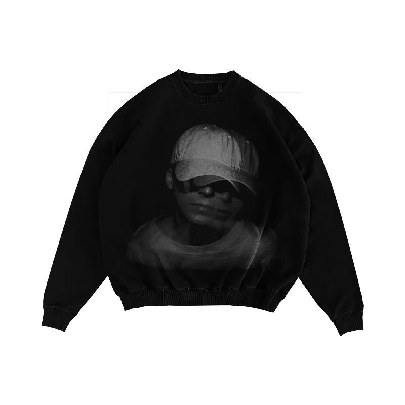 Black Blur Crewneck