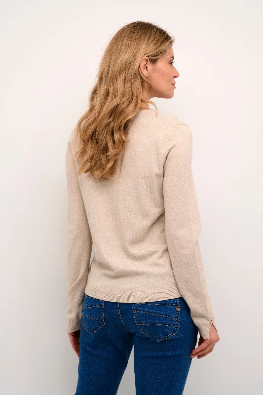 Cream Dela Knit Cardigan