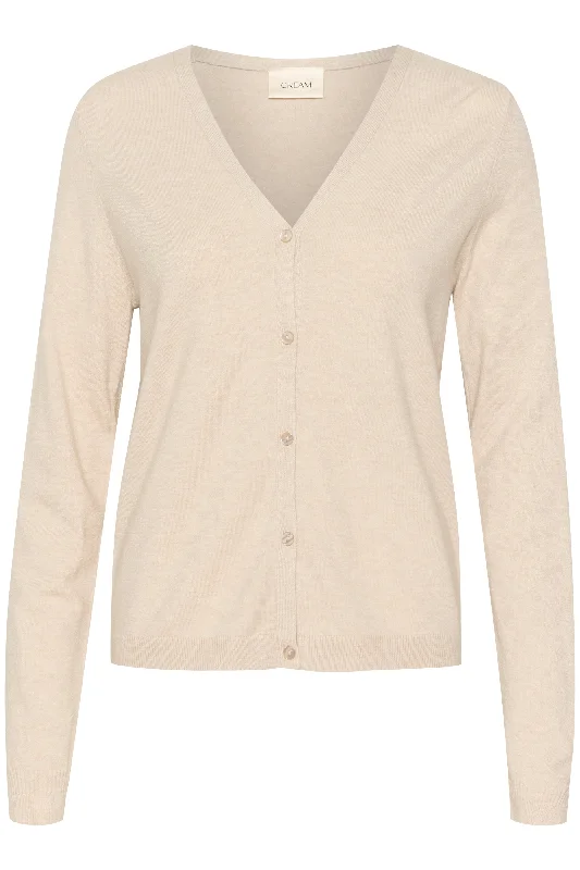 Cream Dela Knit Cardigan