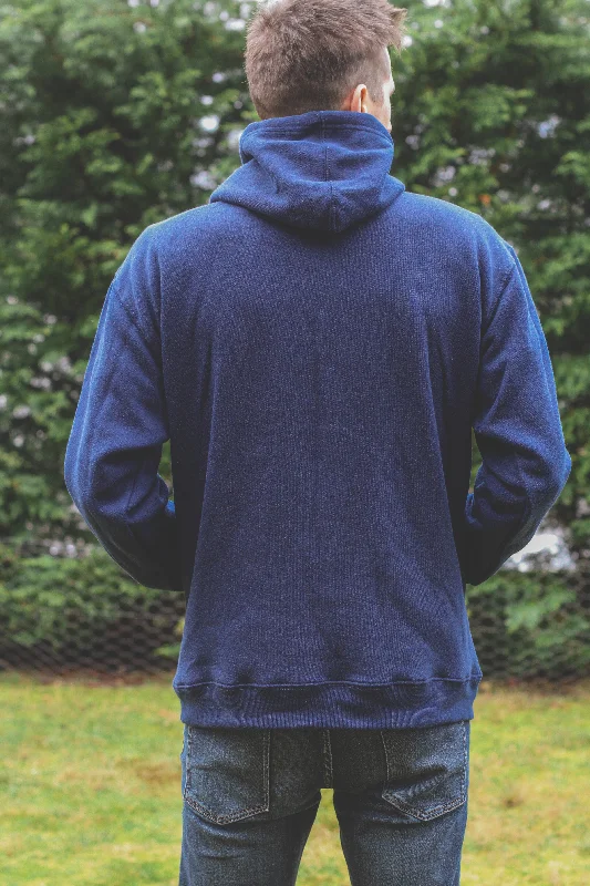 ✨CUSTOM SPECIAL✨ Unisex Drop Shoulder Eco Hoodie - Navy Blue - You choose the print!