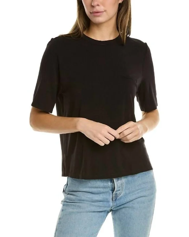 Finley Patch Pocket Top In Black