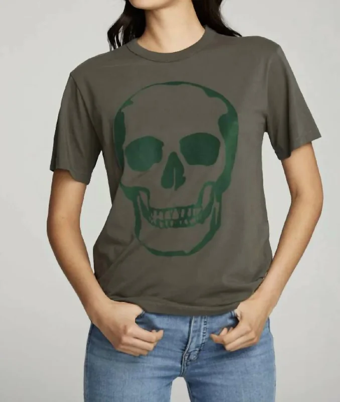 Flocked Skull In Safari