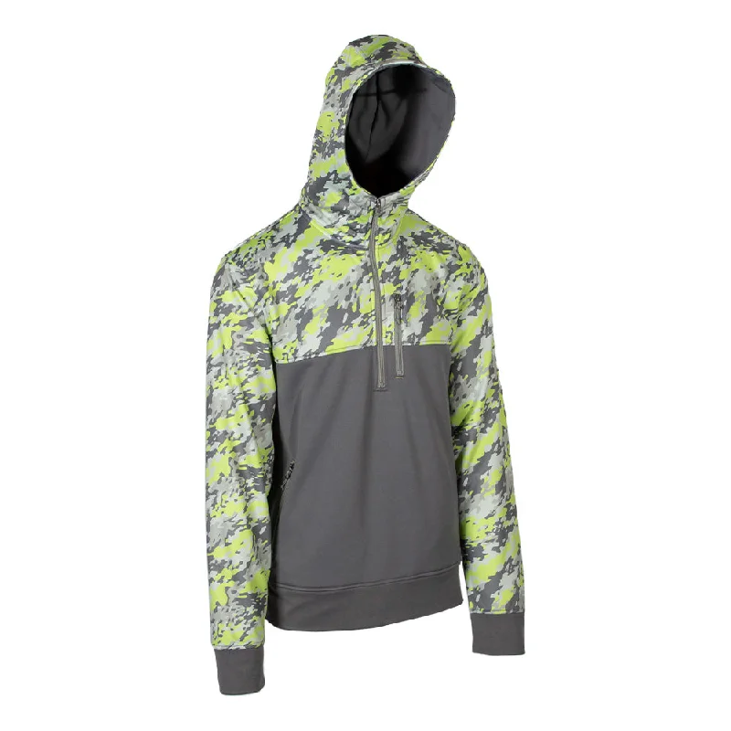 Half Zip Performance Hoodie | Geo Camo-Surge