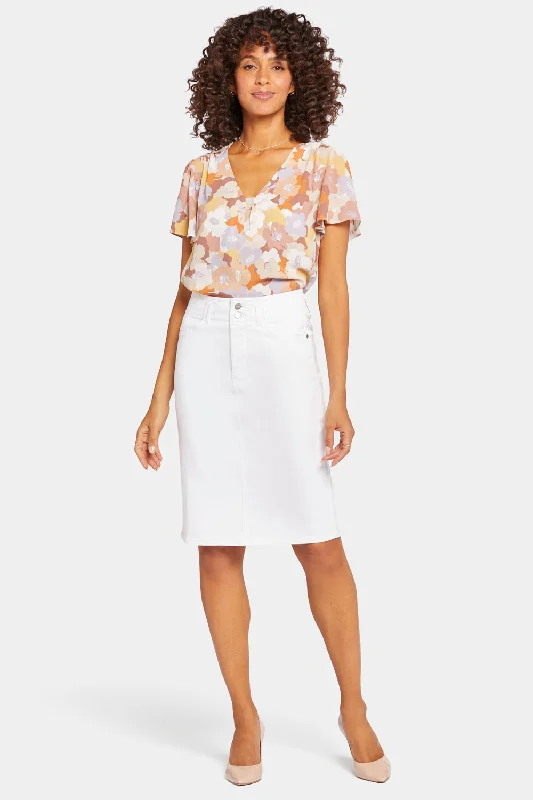 High Waist Skirt - Optic White