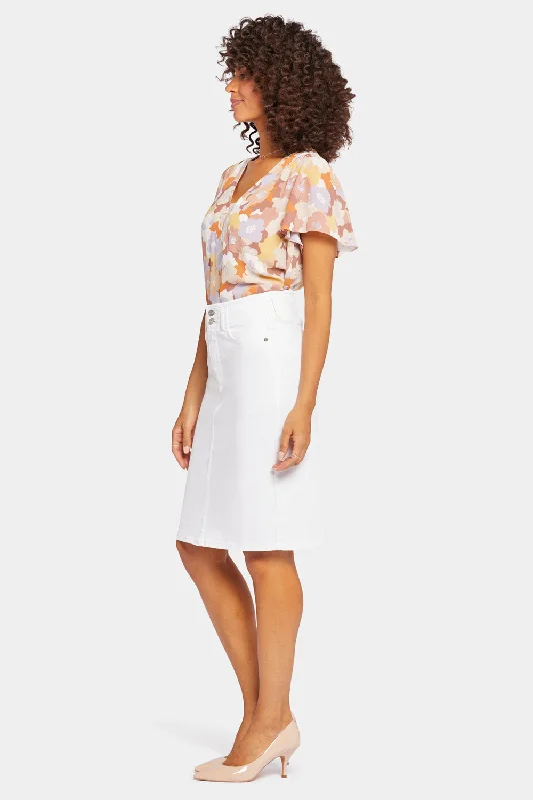 High Waist Skirt - Optic White