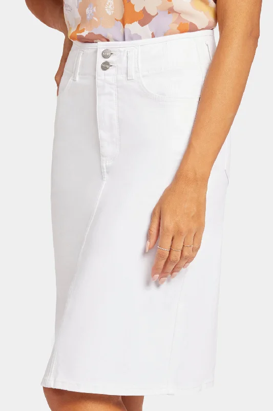 High Waist Skirt - Optic White