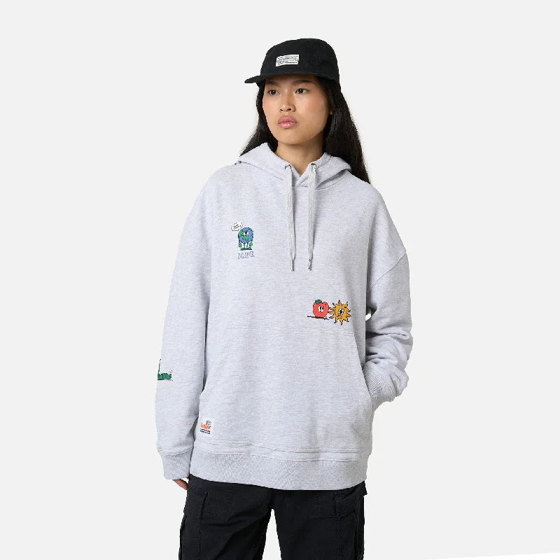 HOODIE RANDOM LIGHT GREY MELANGE