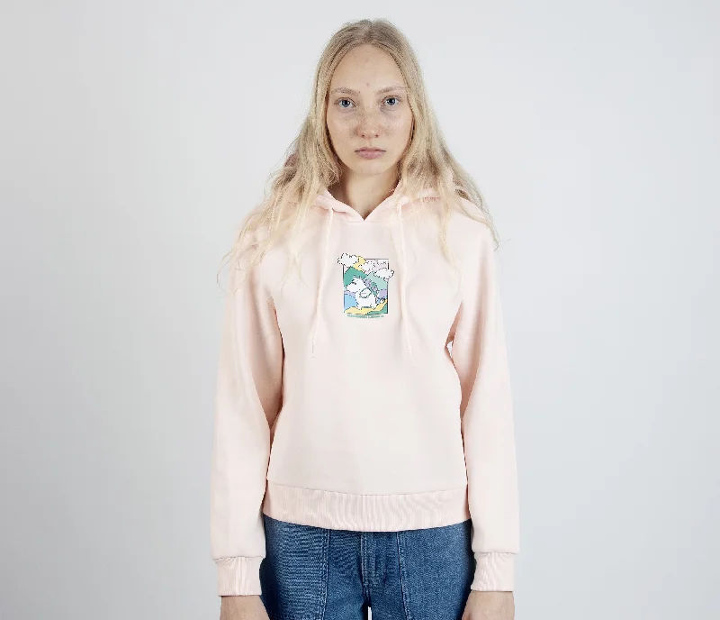 Moomintroll's Adventure Hoodie Ladies - Light Pink